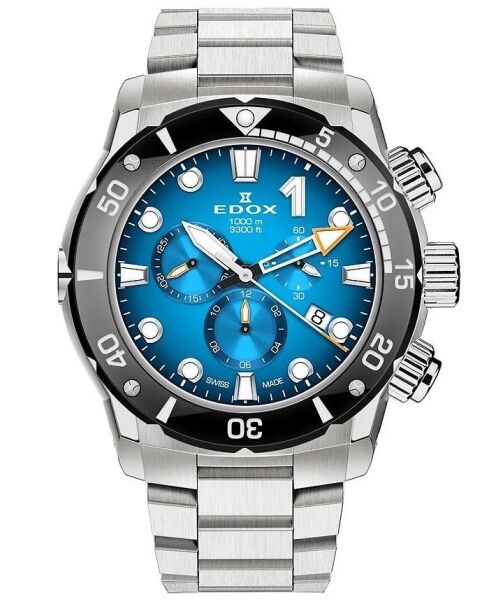 Мъжки часовник EDOX CO-1 Chrono Titanium 10242-TINM-BUIDN