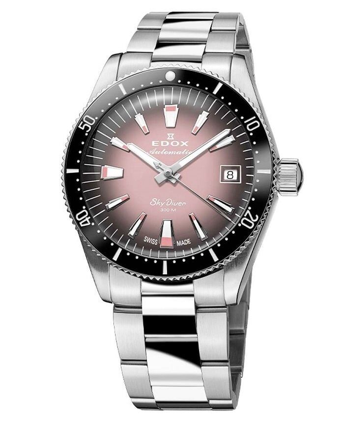 Дамски часовник EDOX Skydiver Automatic Lady 80131-3NM-NDRO